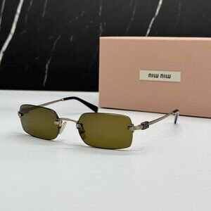 NEW MIU MIU MUB50S 26C09Z SUNGLASSES BROWN WOMEN MU B50S, SMU B50